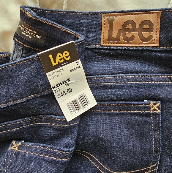 NWT Lee Straight Leg Jeans Size 16 - Picture 7 of 10